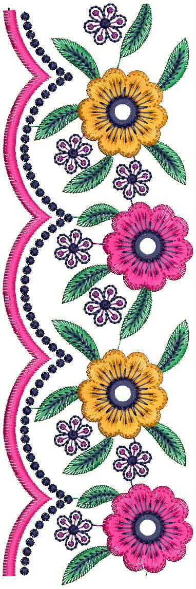 cut work lace/border embroidery design  Machine Embroidery Designs