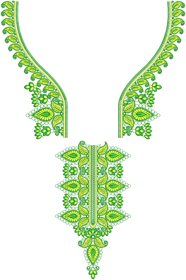 Split Neck Embroidery Designs for Bother and Usha Janome Machines  6x10 Hoop size Machine Embroidery Designs