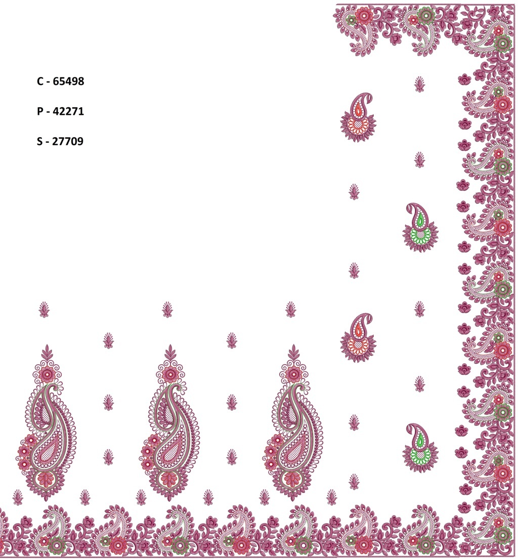 gujarat test kalkatti concept border c pallu sct saree embroidery  Machine Embroidery Designs