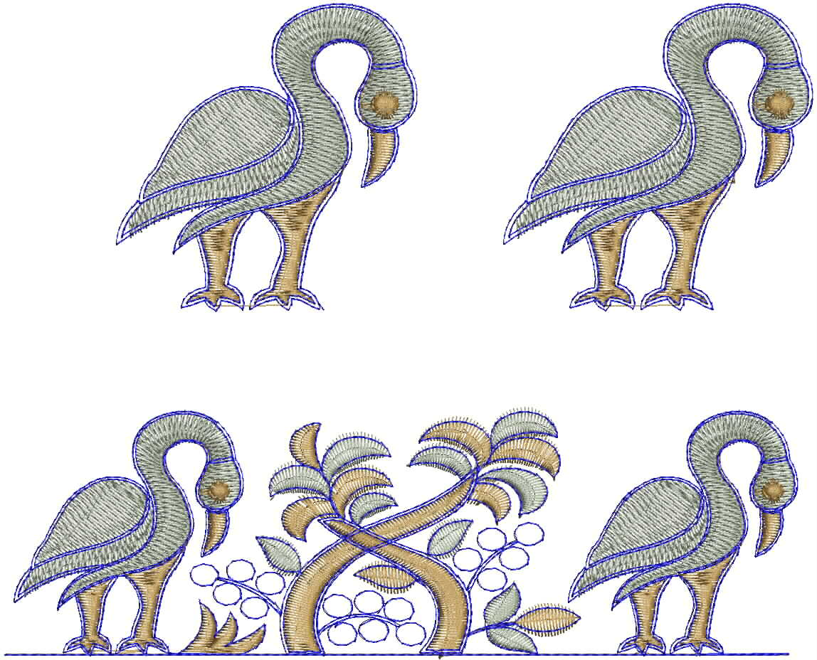 Multi Figure Concept Butta Machine Embroidery Designs
