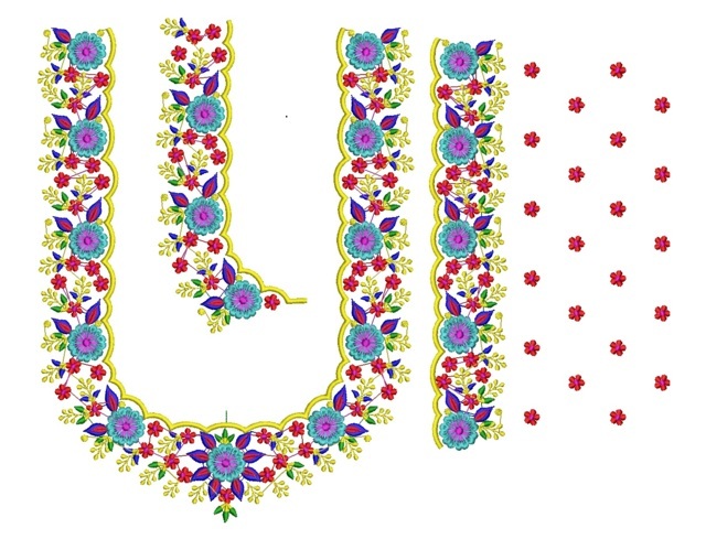  Indian Splitted Blouse Embroidery Design Machine Embroidery Designs