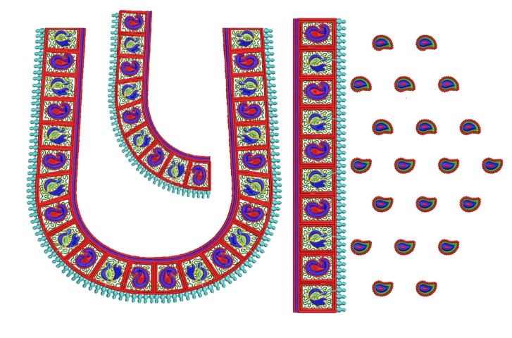  Indian Splitted Blouse Embroidery Design Machine Embroidery Designs