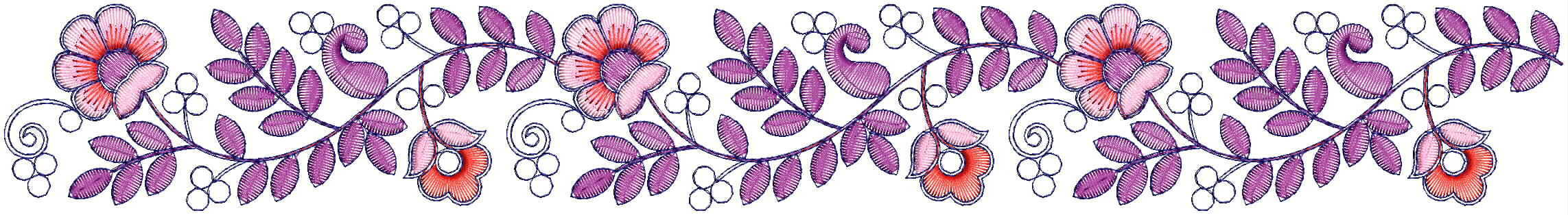 Beautiful lace/border embroidery design Machine Embroidery Designs
