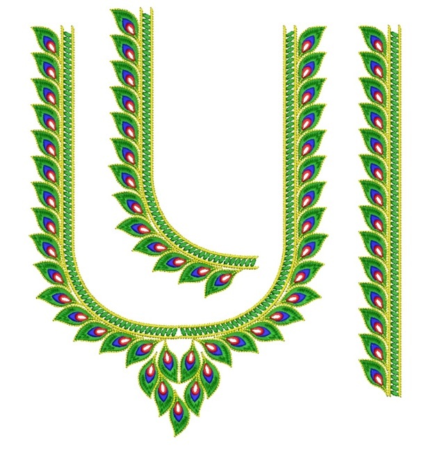 Indian Splitted Blouse Embroidery Design Machine Embroidery Designs