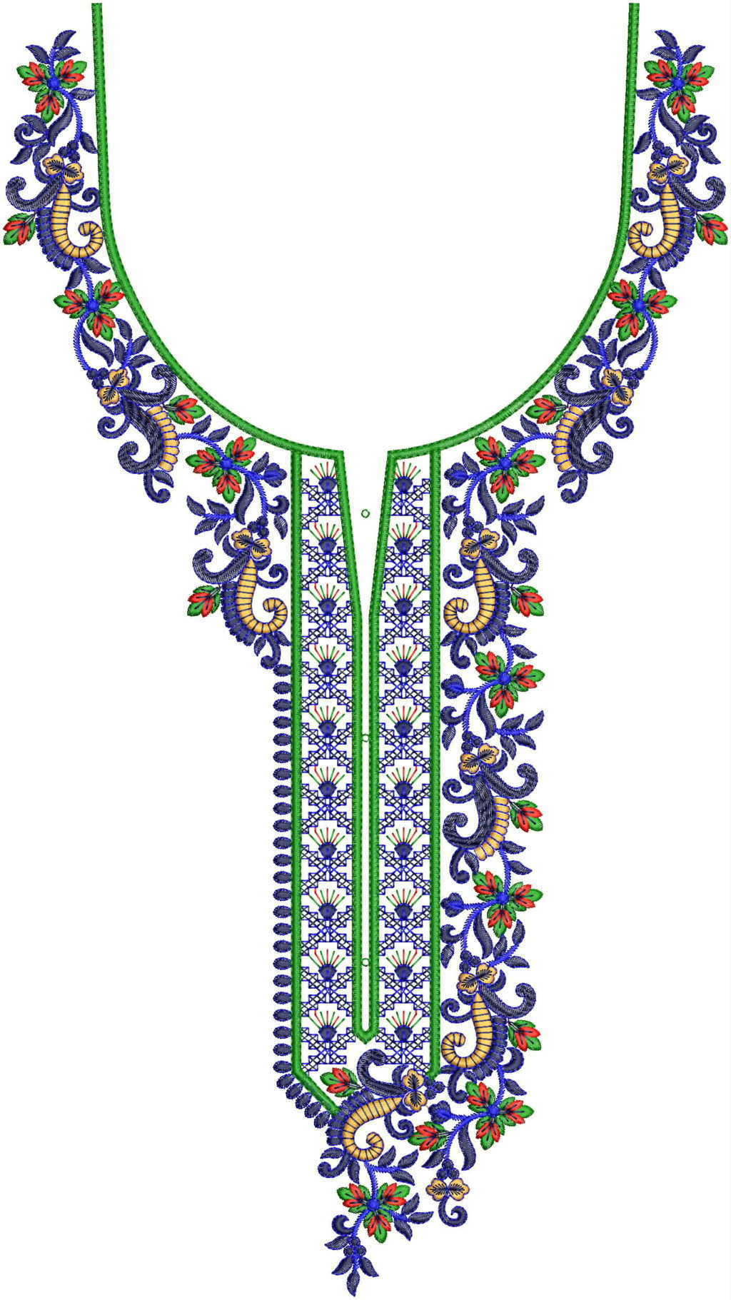 Hand Embroidery Designs For Churidar