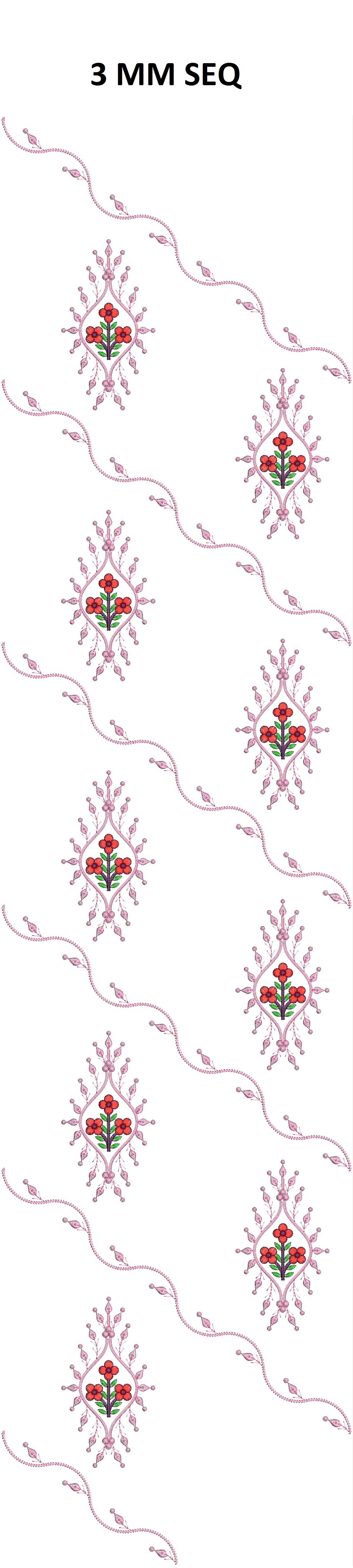 Threads And Motifz Pret Embroidered Printed Sequins 3 Peice Suit 9412 main image 0