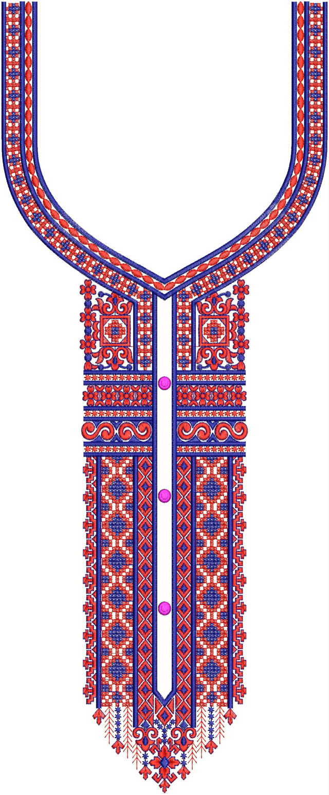 print Neck / Gala Embroidery Design Machine Embroidery Designs